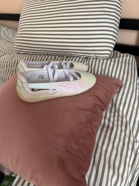 Puma speedcat pearl Iridescent Ballet-Style Sneakers with Elastic Cross Straps